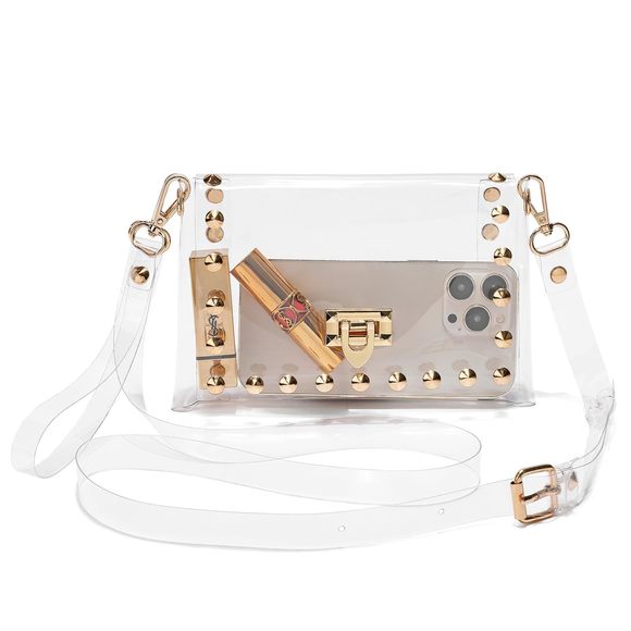 Clear Purse Stadium Aroved, Small Clear Bag Crossbody, See Through T_T - Picture 1 of 6